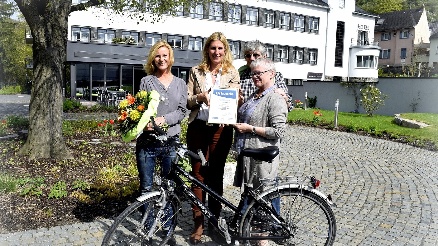 Auszeichnung zum herausragenden fahrradfreundlichen Gastbetrieb des Landes Hessen, 2014